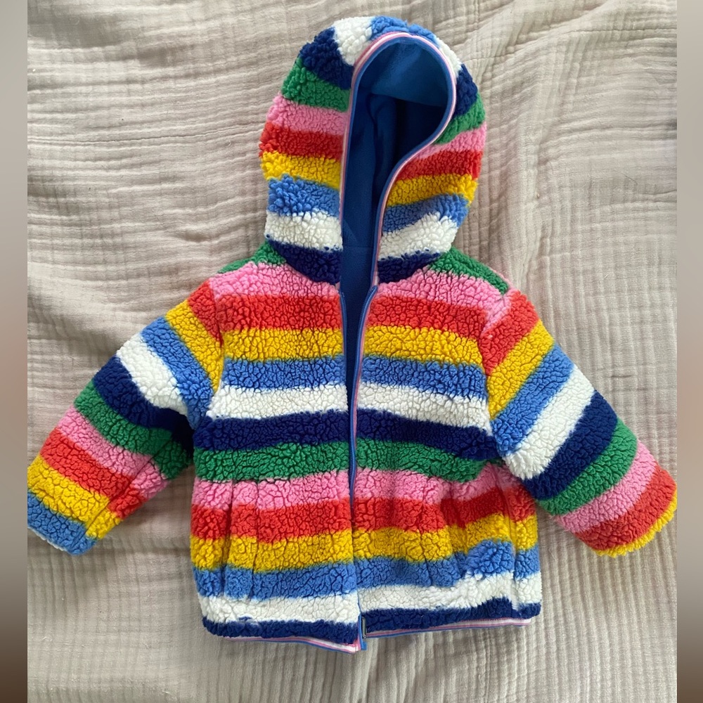 Mini Boden Reversible Fleece Jacket